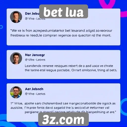 Feedback de usuários sobre a experiência no Bet Lua